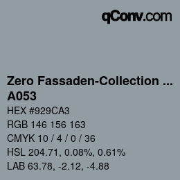 Code couleur: Zero Fassaden-Collection 335 - A053 | qconv.com