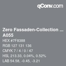 カラーコード: Zero Fassaden-Collection 335 - A055 | qconv.com