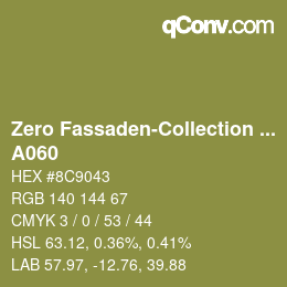 Color code: Zero Fassaden-Collection 335 - A060 | qconv.com