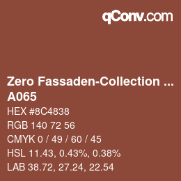 Código de color: Zero Fassaden-Collection 335 - A065 | qconv.com