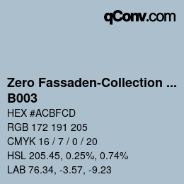 Código de color: Zero Fassaden-Collection 335 - B003 | qconv.com