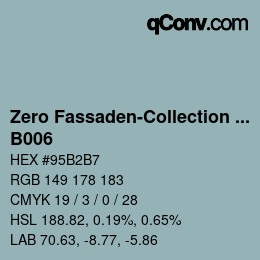 Código de color: Zero Fassaden-Collection 335 - B006 | qconv.com