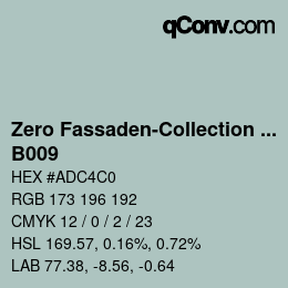 Farbcode: Zero Fassaden-Collection 335 - B009 | qconv.com