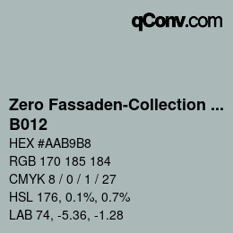 Farbcode: Zero Fassaden-Collection 335 - B012 | qconv.com