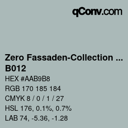 Farbcode: Zero Fassaden-Collection 335 - B012 | qconv.com