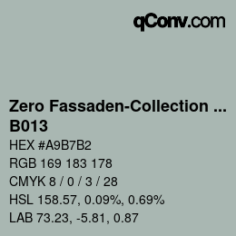 Code couleur: Zero Fassaden-Collection 335 - B013 | qconv.com