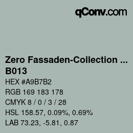 カラーコード: Zero Fassaden-Collection 335 - B013 | qconv.com