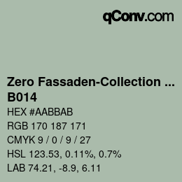 Código de color: Zero Fassaden-Collection 335 - B014 | qconv.com