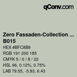 Código de color: Zero Fassaden-Collection 335 - B015 | qconv.com