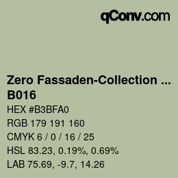 カラーコード: Zero Fassaden-Collection 335 - B016 | qconv.com