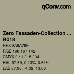 カラーコード: Zero Fassaden-Collection 335 - B018 | qconv.com