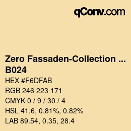 Código de color: Zero Fassaden-Collection 335 - B024 | qconv.com