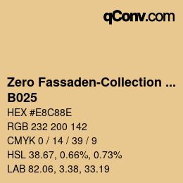 Farbcode: Zero Fassaden-Collection 335 - B025 | qconv.com