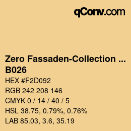 Color code: Zero Fassaden-Collection 335 - B026 | qconv.com