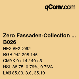 Farbcode: Zero Fassaden-Collection 335 - B026 | qconv.com