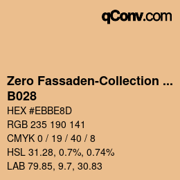 Farbcode: Zero Fassaden-Collection 335 - B028 | qconv.com