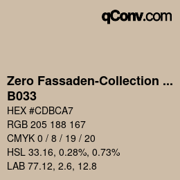 Farbcode: Zero Fassaden-Collection 335 - B033 | qconv.com