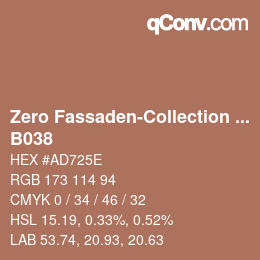 Color code: Zero Fassaden-Collection 335 - B038 | qconv.com