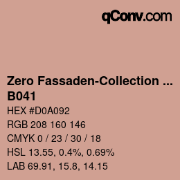 Color code: Zero Fassaden-Collection 335 - B041 | qconv.com