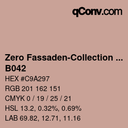 Farbcode: Zero Fassaden-Collection 335 - B042 | qconv.com