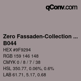 Farbcode: Zero Fassaden-Collection 335 - B044 | qconv.com