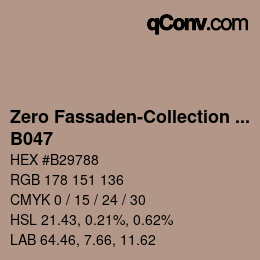 Código de color: Zero Fassaden-Collection 335 - B047 | qconv.com