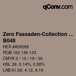 Color code: Zero Fassaden-Collection 335 - B048 | qconv.com