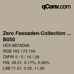 カラーコード: Zero Fassaden-Collection 335 - B050 | qconv.com