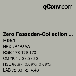 Farbcode: Zero Fassaden-Collection 335 - B051 | qconv.com