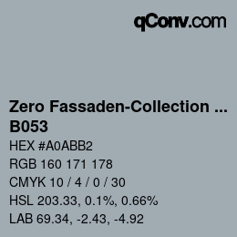 Farbcode: Zero Fassaden-Collection 335 - B053 | qconv.com