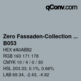 カラーコード: Zero Fassaden-Collection 335 - B053 | qconv.com