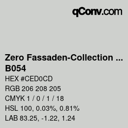 Color code: Zero Fassaden-Collection 335 - B054 | qconv.com