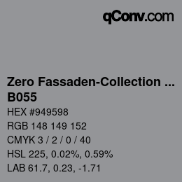 Color code: Zero Fassaden-Collection 335 - B055 | qconv.com