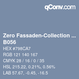 Código de color: Zero Fassaden-Collection 335 - B056 | qconv.com