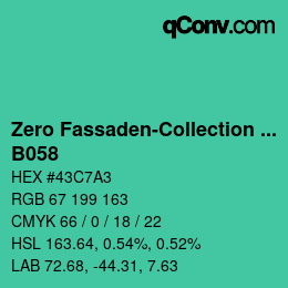 Code couleur: Zero Fassaden-Collection 335 - B058 | qconv.com
