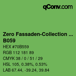 Código de color: Zero Fassaden-Collection 335 - B059 | qconv.com