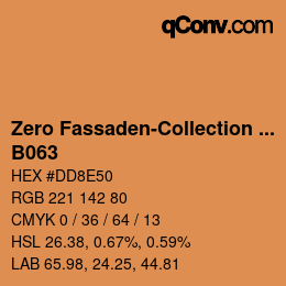 Código de color: Zero Fassaden-Collection 335 - B063 | qconv.com