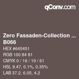 Farbcode: Zero Fassaden-Collection 335 - B066 | qconv.com