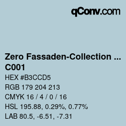 Farbcode: Zero Fassaden-Collection 335 - C001 | qconv.com