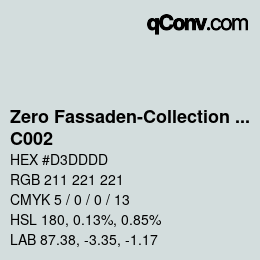 Farbcode: Zero Fassaden-Collection 335 - C002 | qconv.com