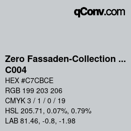 Farbcode: Zero Fassaden-Collection 335 - C004 | qconv.com