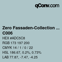 Código de color: Zero Fassaden-Collection 335 - C006 | qconv.com