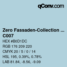 Farbcode: Zero Fassaden-Collection 335 - C007 | qconv.com