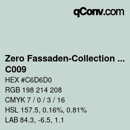 Código de color: Zero Fassaden-Collection 335 - C009 | qconv.com