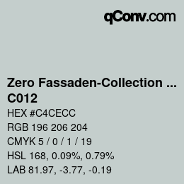 Farbcode: Zero Fassaden-Collection 335 - C012 | qconv.com