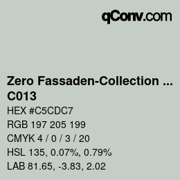 Farbcode: Zero Fassaden-Collection 335 - C013 | qconv.com