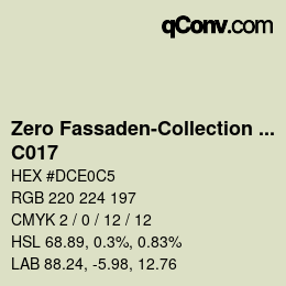 Farbcode: Zero Fassaden-Collection 335 - C017 | qconv.com