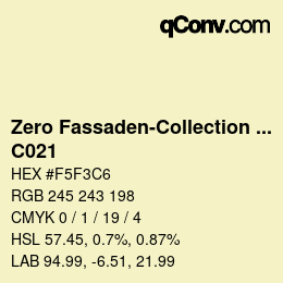 Farbcode: Zero Fassaden-Collection 335 - C021 | qconv.com