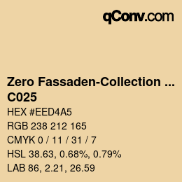 Color code: Zero Fassaden-Collection 335 - C025 | qconv.com