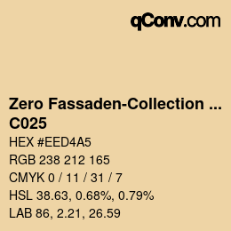 Code couleur: Zero Fassaden-Collection 335 - C025 | qconv.com